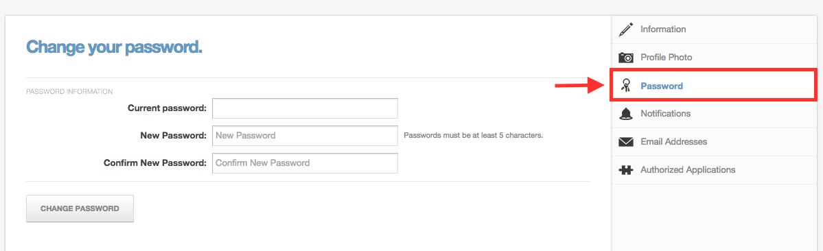 Password Page