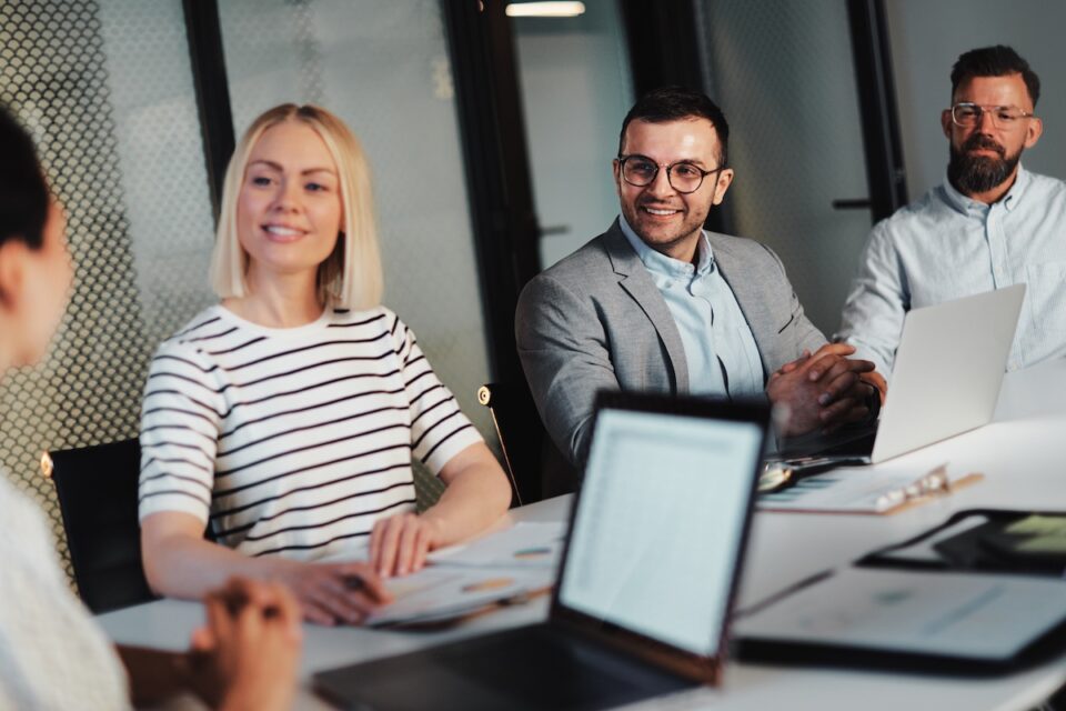 Employees at Work Meeting